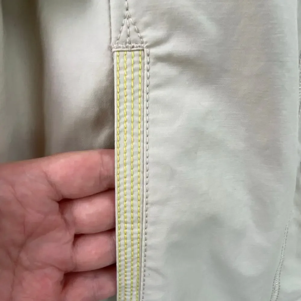 Eddie Bauer Trench Coat Size L Tall Tan Yellow Rain Classic - Picture 5 of 9